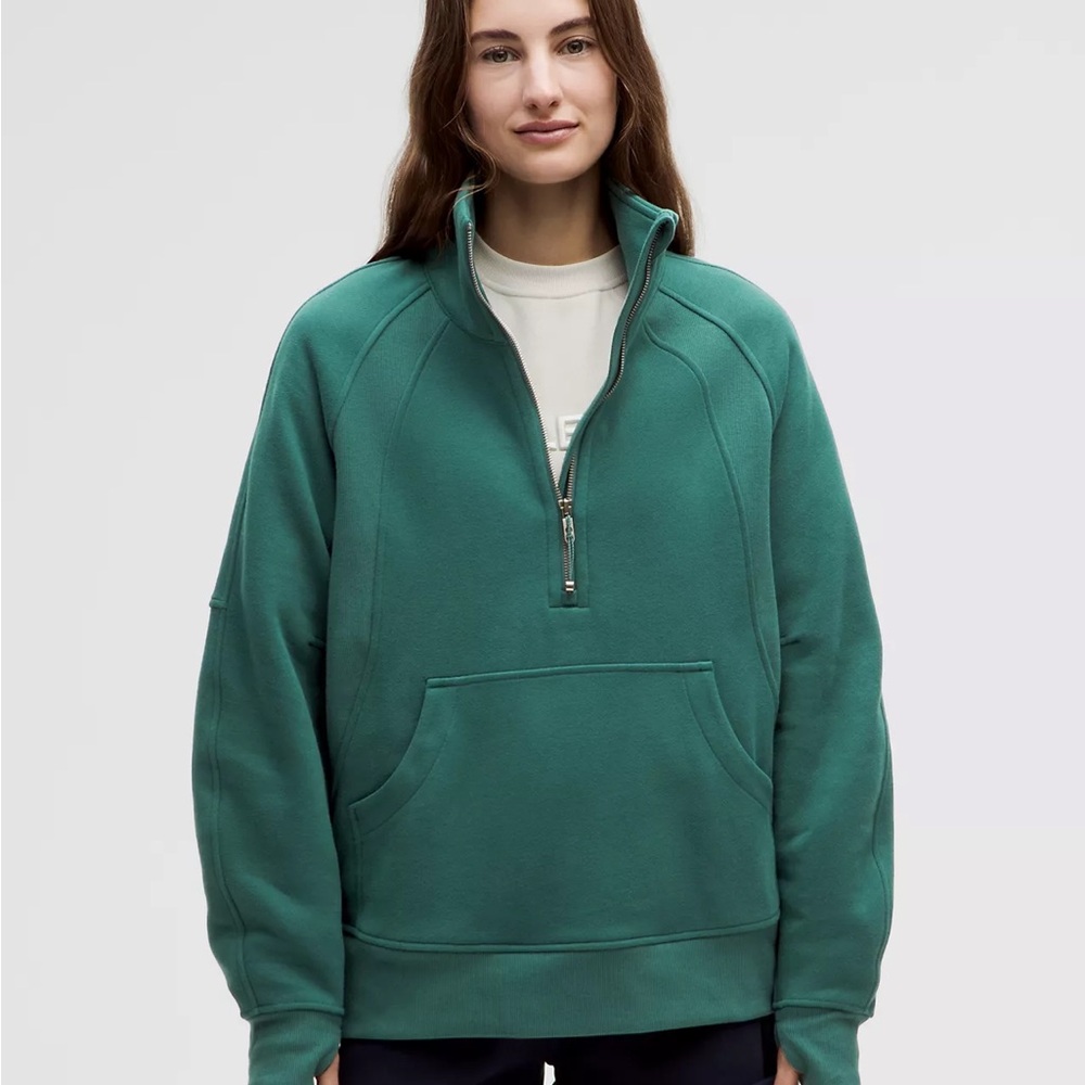 Lululemon Athletica Green Cowl Neck Sweater